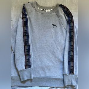 PINK Victoria’s Secret Gray Crew Neck